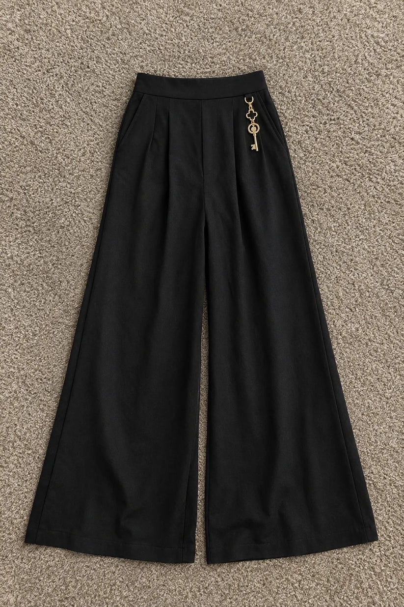 Black Wide Leg Palazzo Pants
