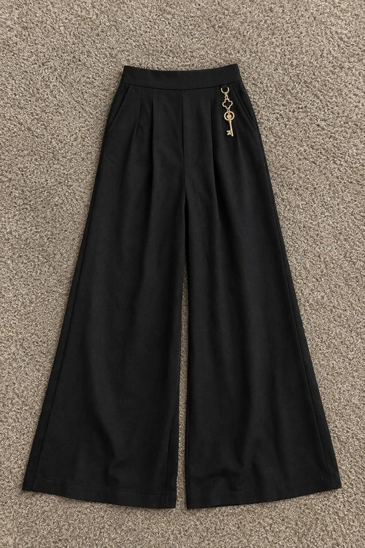 Black Wide Leg Palazzo Pants