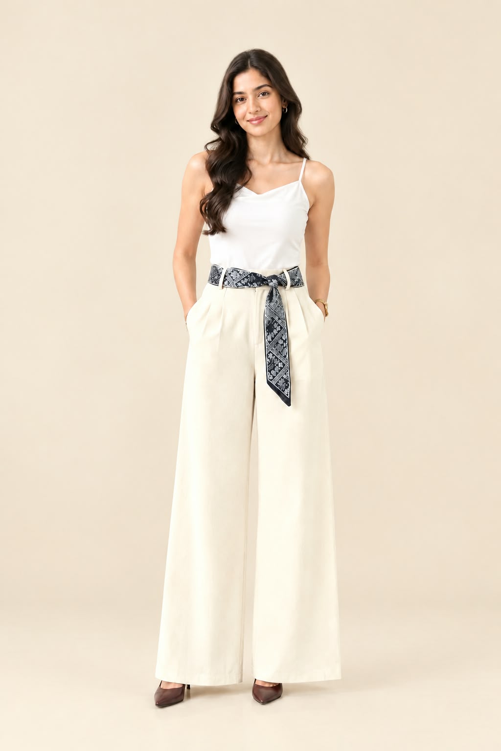 White Korean Trouser