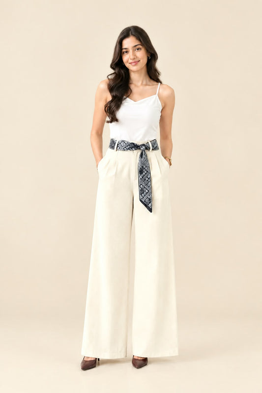 White Korean Trouser